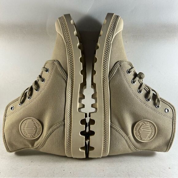 NEW Palladium Pampa Hi Ankle Boots Beige Size Men’s 9.5 Women’s 11 - Picture 6 of 8